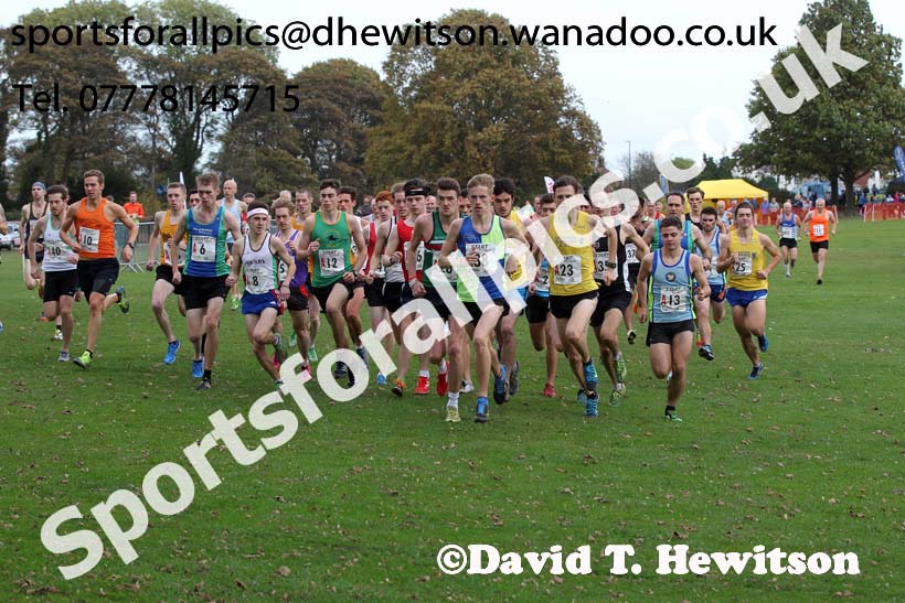 Start of the senior mens Northern Cross Country Relays. Photo: David T. Hewitson/Sports for All Pics